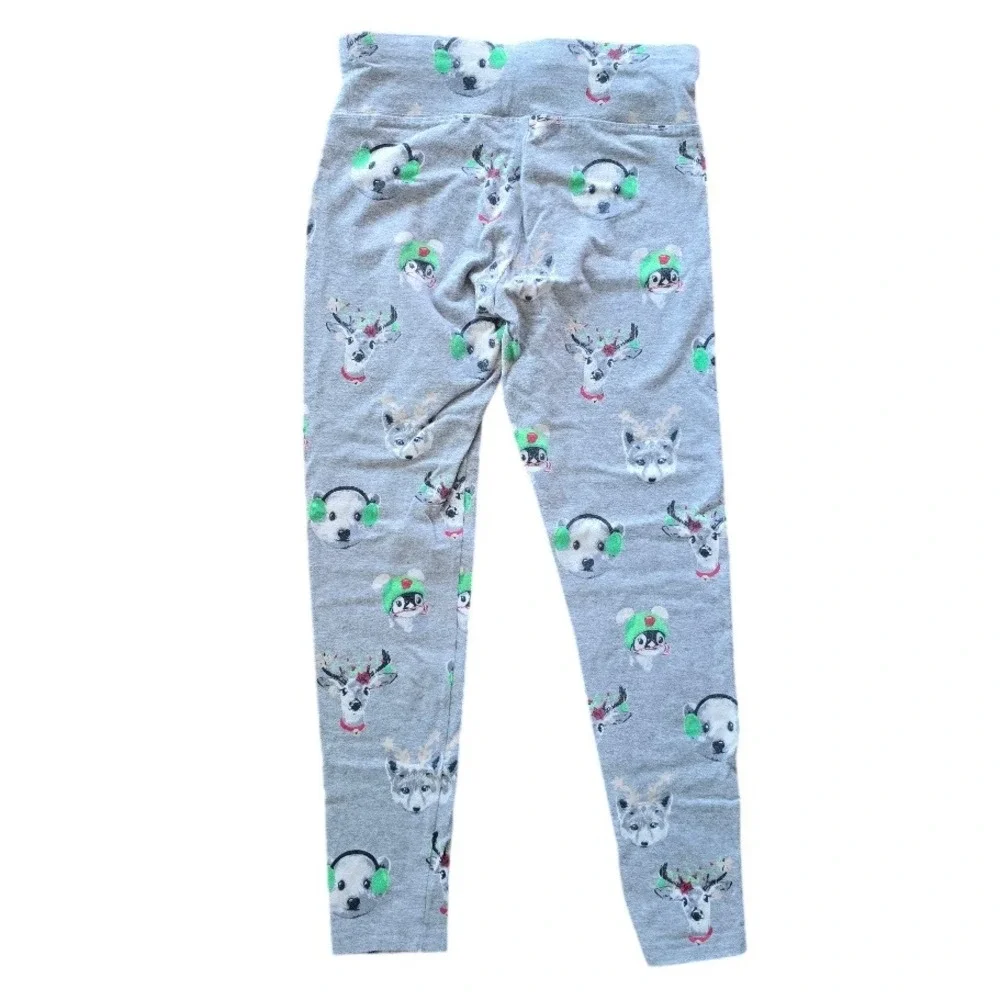 Justice Cat and Jack Leggings Kids 14 XL Multi Holiday Christmas Tree Reindeer‎